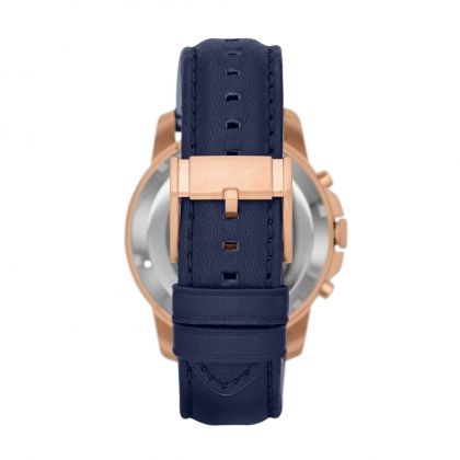  Grant Automatic Leather Watch - Blue 