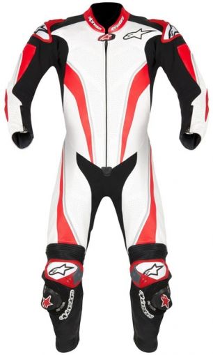 Alpinestars Race Replica Leather Suit - White/Red